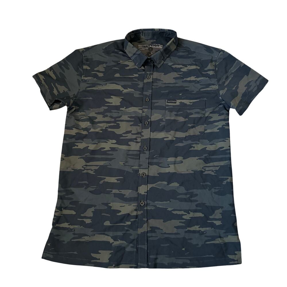 Warrior Company Performance Stretch Tiger Stripe Camouflage Tactical Shirt Men L